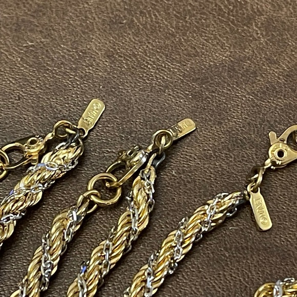 Vintage Monet Set Necklaces Bracelet Earrings - Picture 4 of 8